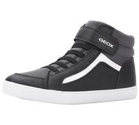 Geox Boys' J Gisli Boy C Trainers, Black Dk Grey, 1.5 UK