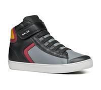 Geox Boys J Gisli Boy Sneaker, Black Bordeaux, 11 UK Child