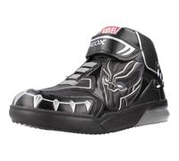Geox Boys' J Grayjay Boy Trainers, Black Silver, 1.5 UK
