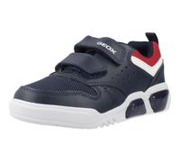 Geox J ILLUMINUS BOY A Sneaker, Navy/Red, 12.5 UK