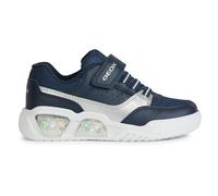 Geox Boy's J Illuminus C Sneaker, Navy Silver, 13 UK