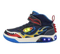Geox Boys J Inek Boy Sneakers, Navy Lt Blue, 4 UK Child
