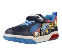 Geox J INEK BOY E Sneaker, Navy/Lt Blue, 1 UK