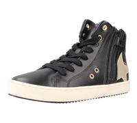 Geox Boy's J Kalispera Girl A Sneaker, Black Platinum, 7 UK Child