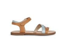 Geox Boy's J Karly Girl Sandal, Biscuit Sage, 7 UK Child