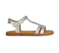 Geox Boy's J Karly Girl Sandal, Silver, 7 UK Child