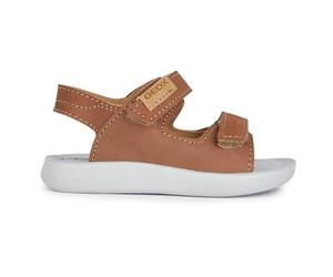 Geox Boys' J Lightfloppy Sandal, tobacco, 36 EU