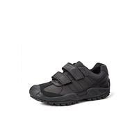 Geox Boys Toddler Trainers Savage – Black Leather Touch-Fasten UK 12.5 (EU 31)