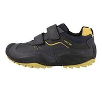 Geox Boys J New Savage Boy Shoes, Navy Ochreyellow, 11 UK