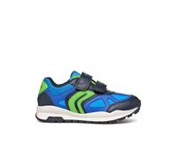Geox Kids' Pavel Trainers, Navy/Lime