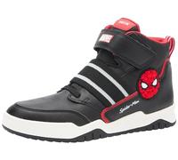 Geox Boys' J Perth Boy D Trainers, Black Red, 9.5 UK
