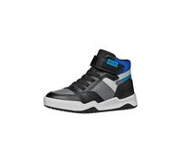Geox Boys J Perth Boy Sneaker, Grey Black, 1 UK