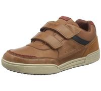 Geox Boys' J Poseido Boy C Trainers, Cognac Blue, 7 UK