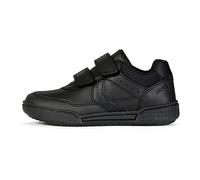 GEOX J POSEIDO BOY Kids Leather Sneakers Black
