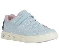 Geox Boy's J Skylin Girl C Sneaker, Lt Blue Pink, 7 UK Child