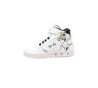 Geox Boy's J Skylin Girl Sneaker, White Black, 9 UK Child