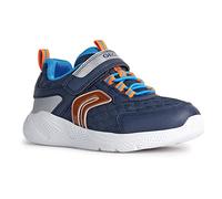 Geox Boys' J Sprintye Boy Trainers, Navy Silver, 1.5 UK