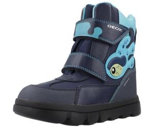 Geox Boy's J Willaboom B Ab Ankle Boot, Navy Turquoise, 1