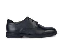Geox School Shoe Zheeno Boys Smooth Leather Lace-Up Black Size 9