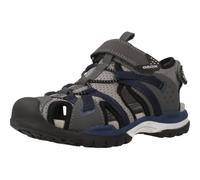 Geox Boy's J920RB0CE14C0739 J Borealis Boy B Fisherman Sandal, DK GREY/NAVY, 4 UK