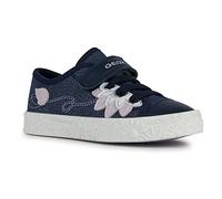Geox Jr Ciak Girl Sneaker, Navy, 9 UK Child