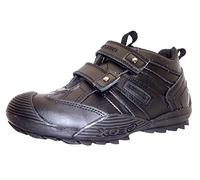 Geox Boy's Jr Savage a School Uniform Shoe, Black Synthetic, 5 UK