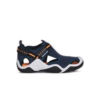Geox Boy's Jr Wader SANDALS, Navy Orangefluo, 2.5 UK Child