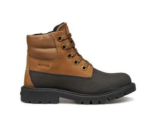 Geox Boys Jshaylaxboy Ankle Boot, Dk Green Black, 12.5 UK