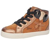 Geox Boy's Kilwi Girl B Sneaker, Whisky Black, 4.5 UK Child