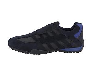 Geox Boys' Uomo Snake L Trainers, Navy Royal, 4.5 UK