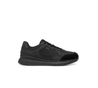 Geox Branthon Men’s Lace-Up Polacchina Sneakers Black Leather Suede 2.5 cm Heel