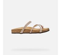Geox Women's D BRIONIA R I Flat Sandal, Rose, 37 EU