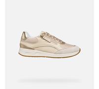 Geox Women's D BULMYA B Trainers, Papyrus/LT Gold, 40 EU