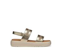 Geox Women's D CAMALEI C Flat Sandal, Lt Gold, 5 UK