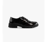 GEOX CASEY Girls Casual Lace-Up School-Black