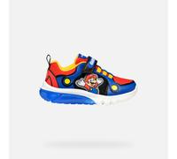 Geox J CIBERDRON BOY F, Boys’ Sneaker, Royal/Red,