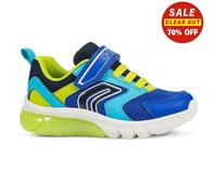 Geox Ciberdron Boys Trainers Light-Up Sporty Playtime Kids Sneakers Blue