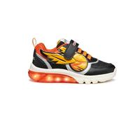 Geox Ciberdron Children's Shoes with Lights Harry Potter Theme, Black and Orange, Tear-Off Closure, black and orange, 10 UK