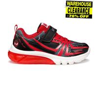Geox Ciberdron Spiderman Black Red Kids trainers J55LBG-C0048 in a Plain Man-made and Textile in Size 32