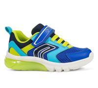 Geox Kids Older Skechers Ciberdron Mesh Geobuck Trainer, Blue, Size 3 Older Blue
