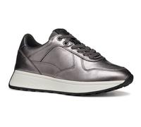 Geox D Amabel A Leather Womens Gun Trainers - Metallic - Size UK 6