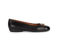 Geox D Annytah A, Women's Ballet Flat, Black/White, 5.5 UK