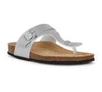 Geox D Brionia Metal Synthetic Polyurethane WoMens Silver Sandals - Size UK 3