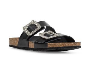 Geox D BRIONIA R Leather Women's Black Sandals