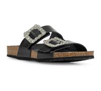 Geox D BRIONIA R Leather Women's Black Sandals - UK 6 / EU 39 / US 9