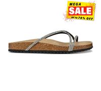 Geox D BRIONIA R Polyester Women's Black/Silver Sandals - UK 3 / EU 36 / US 6