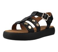 Geox D CAMALEI E, Women’s Flat Sandal, Black,