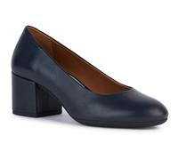 Geox D ELEANA A Leather Bovine Full Grain Womens Navy Heels - Size UK 5