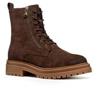 Geox D Iridea F Leather Womens Dark Brown Boots - Size UK 6