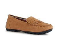 Geox D Kosmopolis Suede Womens Camel Moccasins Shoes - Size UK 5